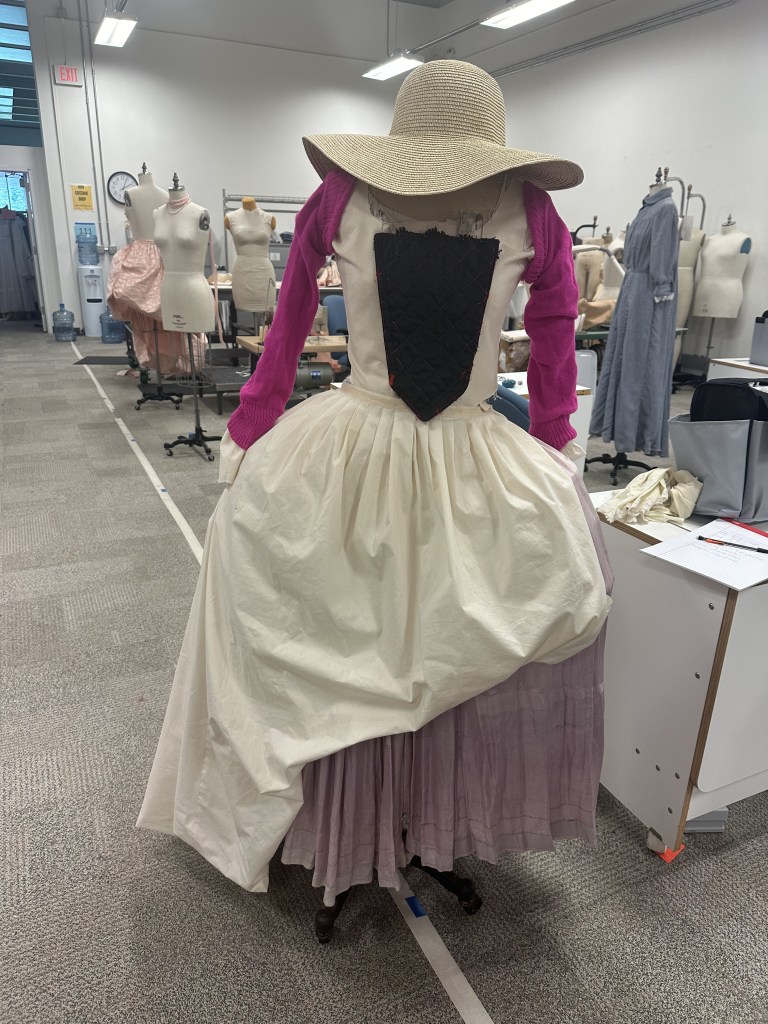 The rehearsal garments were the right silhouette and functionally the best options, but required extra effort to understand.