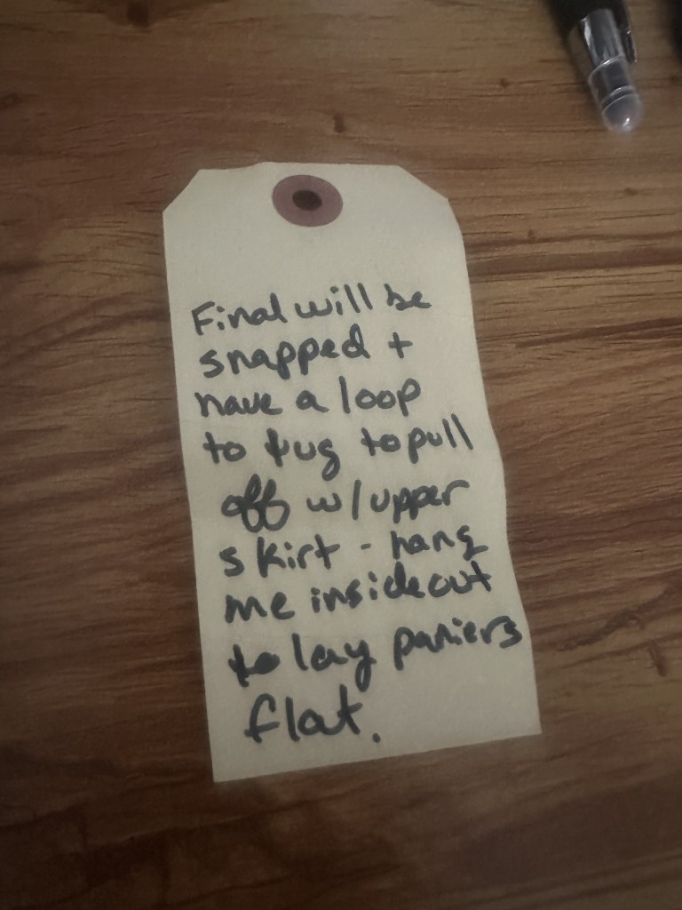 Additional information about the final closures and storage helped keep things organized and created clarity around the functional elements.